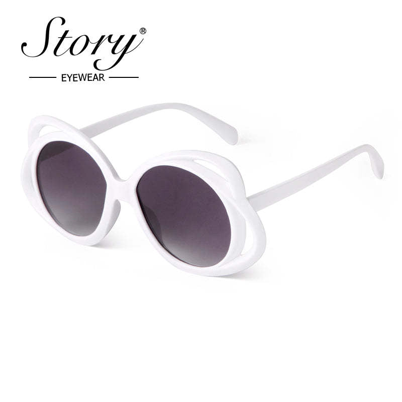 Butterfly Frame Female Sunglasses,Cute Girls Clock in and Take Photos Sunglasses,Hip Hop Sweet Cool Personality anime Sunglasses