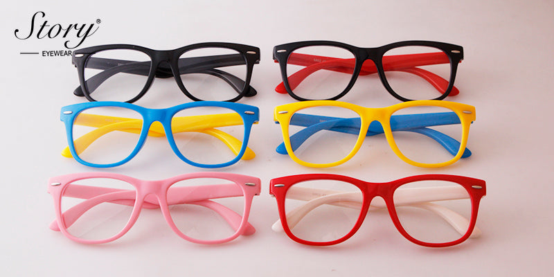 2024 New Anti Blue Light & Radiation Eye Protection Children's Glasses Comfortable Silicone Frame