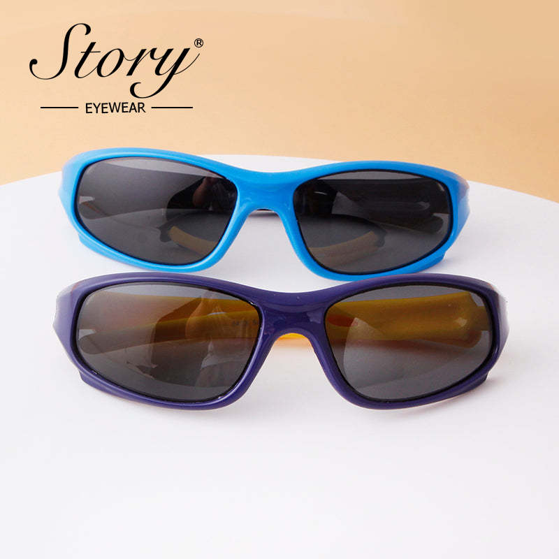 New Fashion Outdoor Sports Leisure Fashion Street Photo Style Children's Polarized Sunglasses,Fashion Eyeglass Frame