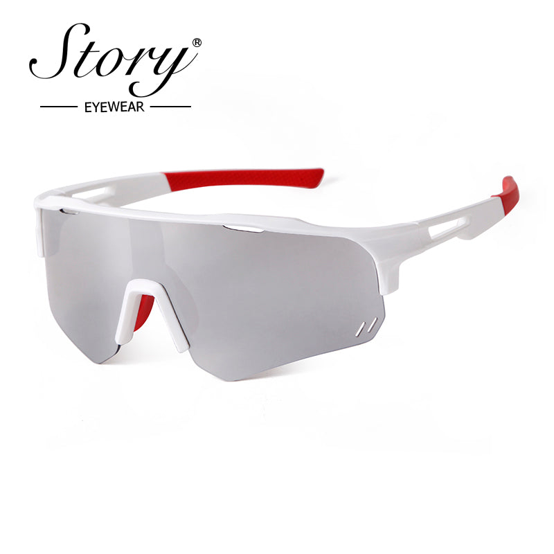 4 New Outdoor Sports Sunglasses for Men and Women, Fashionable Colorful Windproof Riding Glasses, UV Protection Sunglasses