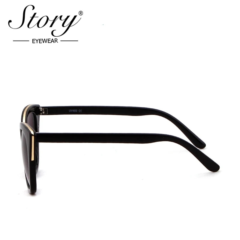 STORY Cat Eye Drop Sunglasses Women Sun Glasses uv400