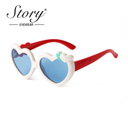 2024 New Universal Cartoon for Boys and Girls Fashion Love Polarized Sunglasses,Fashion  Style Sunglasses