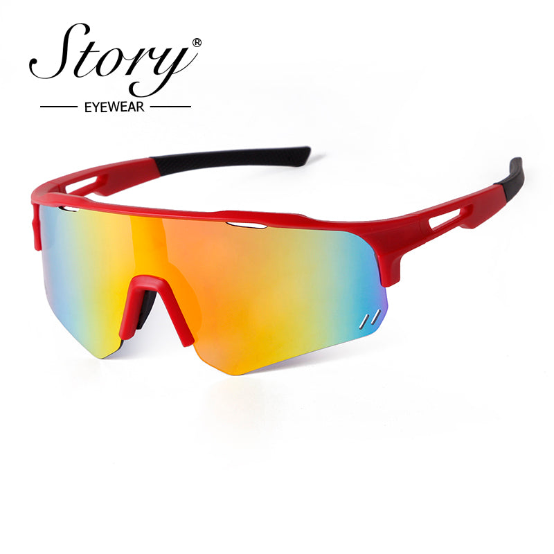 4 New Outdoor Sports Sunglasses for Men and Women, Fashionable Colorful Windproof Riding Glasses, UV Protection Sunglasses