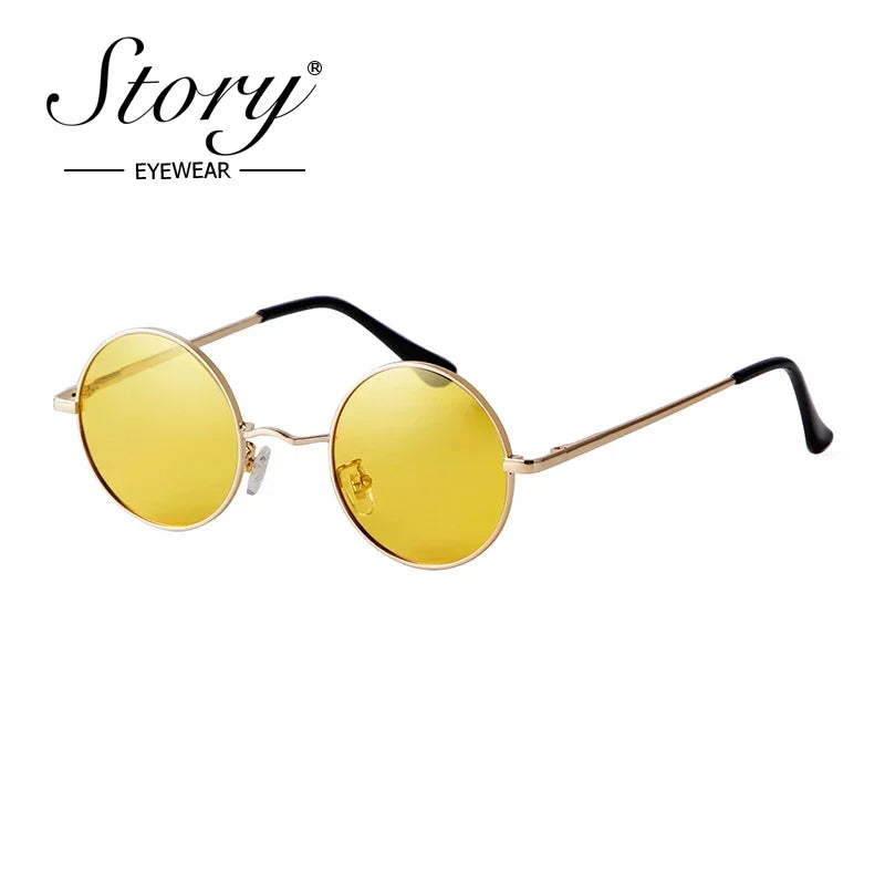 Round Polarized UV400 Vintage Circle Frame SunGlasses Women & Men
