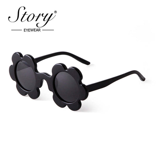 2024 New Fashion Children's Cartoon Cute Fashion Style Sunflower Sunglasses Shading Polarized Light Travel Street Shooting Trend Sunglasses Versatile