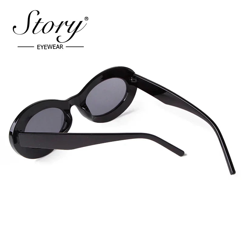 Trend Oval Sunglasses Women Retro  SunGlasses UV400